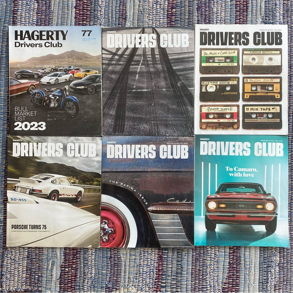 2023 Hagerty Drivers Club Magazine Collection. Complete set.